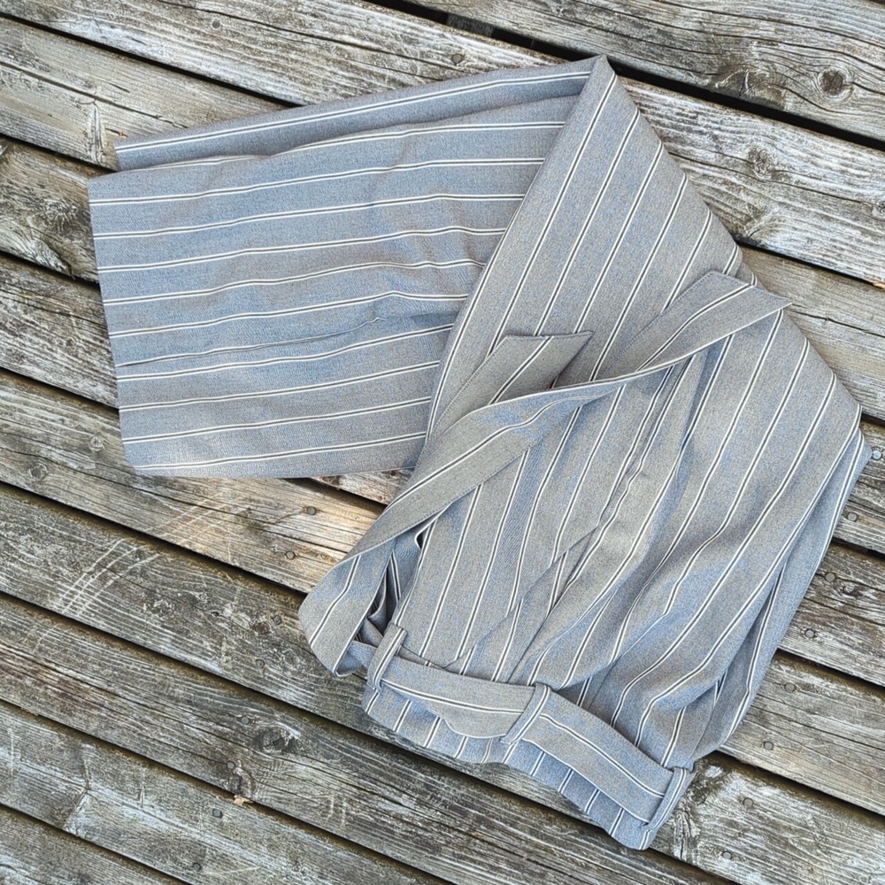 H&M pinstripe trousers